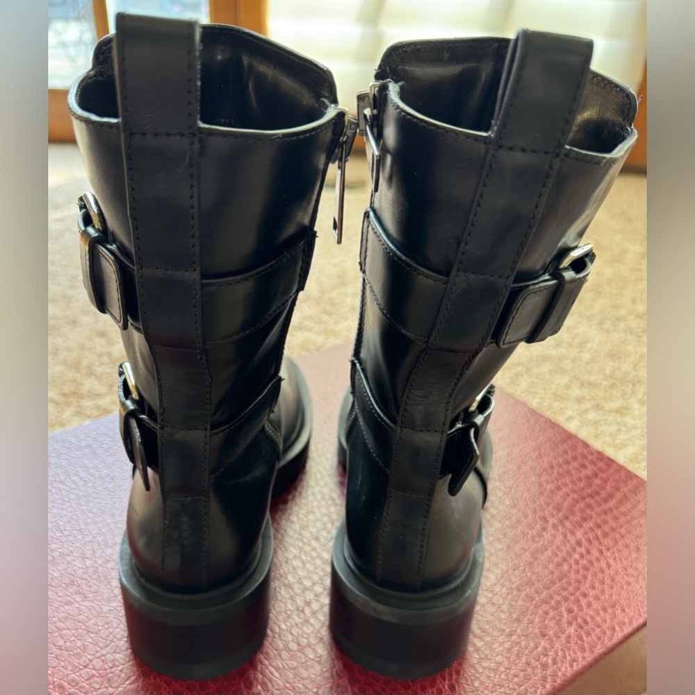 NIB Tamara Mellon Women’s Size 35.5 Black Pertecto 50- Vitello Boots - Picture 12 of 16